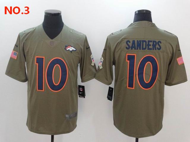 Men's Denver Broncos 10 Barry Sanders Jersey NO.3 ;